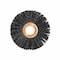Nylox Burr-Rx Wheel Brush, Small Diameter, 3 in Brush Dia, 1/2 in Face W, 1/2 in Arbor Hole, Crimped/Round 17565 - alternate 2
